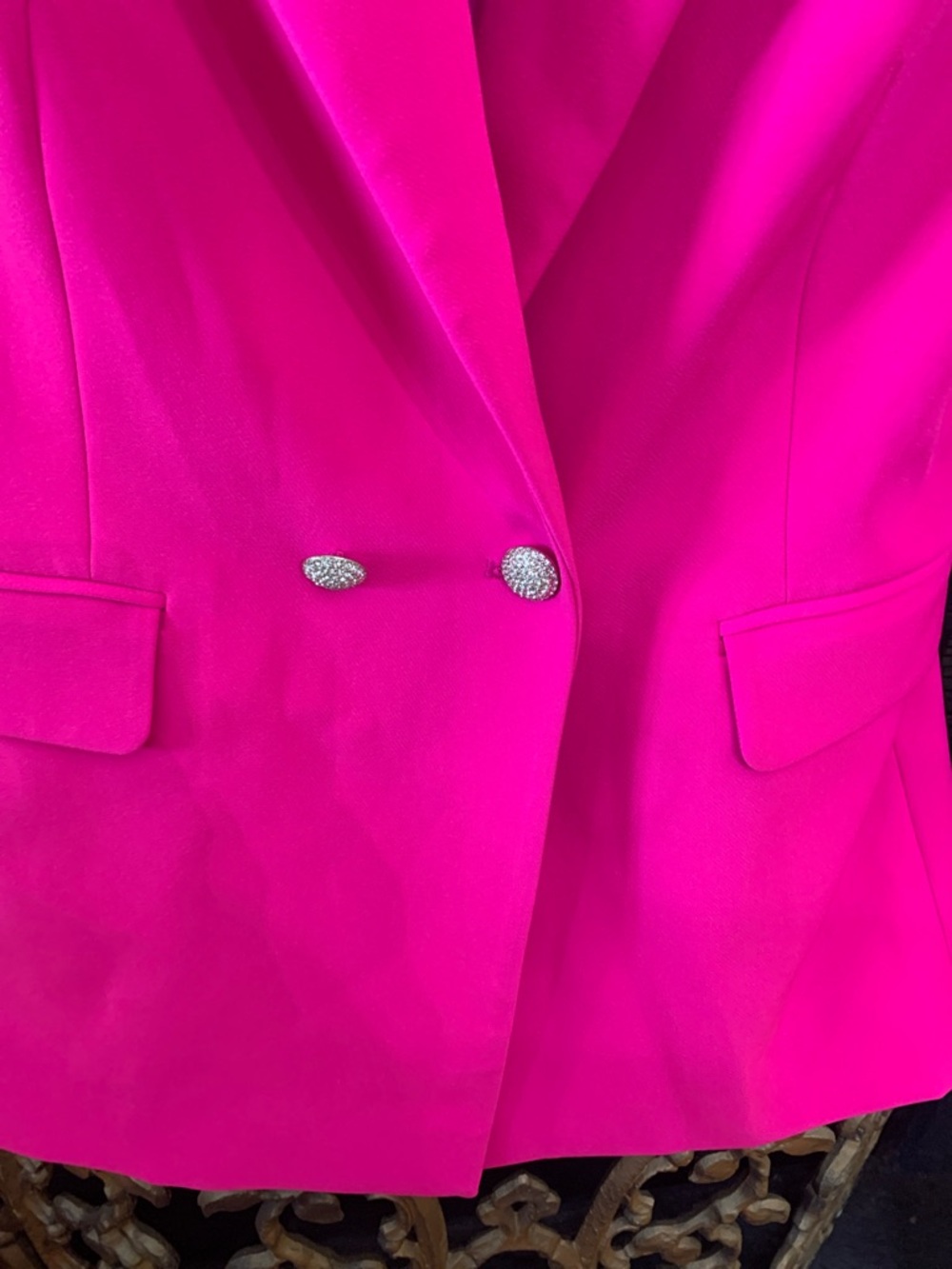 Generation Love Hot Pink Double-Button Blazer - Picture 5 of 11